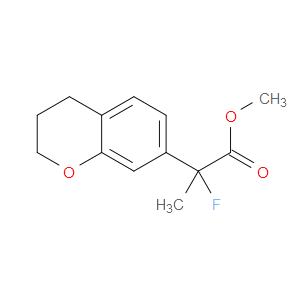 Methyl α-fluoro-3,4-dihydro-α-methyl-2H-1-benzopyran-7-acetate
