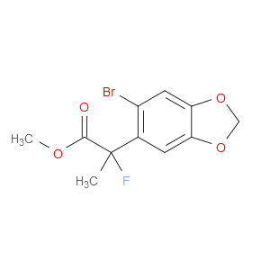 Methyl 6-bromo-α-fluoro-α-methyl-1,3-benzodioxole-5-acetate