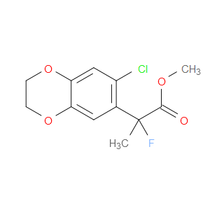 Methyl 7-chloro-α-fluoro-2,3-dihydro-α-methyl-1,4-benzodioxin-6-acetate