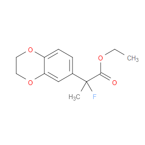 Ethyl α-fluoro-2,3-dihydro-α-methyl-1,4-benzodioxin-6-acetate