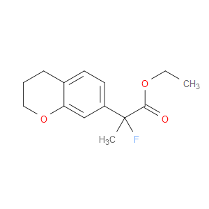 Ethyl α-fluoro-3,4-dihydro-α-methyl-2H-1-benzopyran-7-acetate
