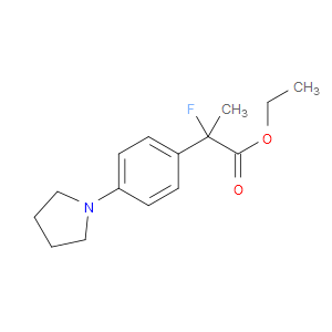 Ethyl α-fluoro-α-methyl-4-(1-pyrrolidinyl)benzeneacetate