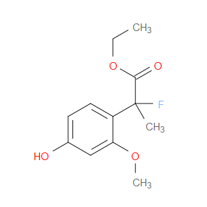 Ethyl α-fluoro-4-hydroxy-2-methoxy-α-methylbenzeneacetate