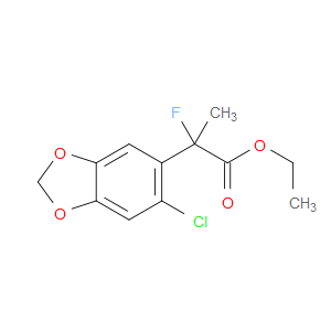 Ethyl 6-chloro-α-fluoro-α-methyl-1,3-benzodioxole-5-acetate