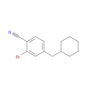 Benzonitrile, 2-bromo-4-(cyclohexylmethyl)-