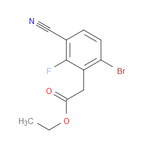Ethyl 6-bromo-3-cyano-2-fluorobenzeneacetate