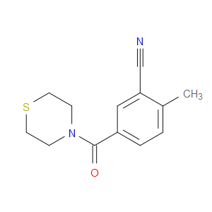 Benzonitrile, 2-methyl-5-(4-thiomorpholinylcarbonyl)-
