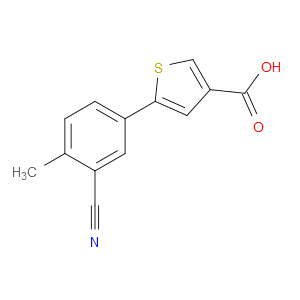 5-(3-Cyano-4-methylphenyl)-3-thiophenecarboxylic acid