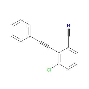 Benzonitrile, 3-chloro-2-(2-phenylethynyl)-