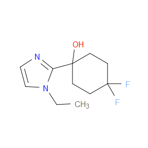 1-(1-Ethyl-1H-imidazol-2-yl)-4,4-difluorocyclohexanol