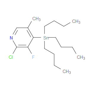 Pyridine, 2-chloro-3-fluoro-5-methyl-4-(tributylstannyl)-