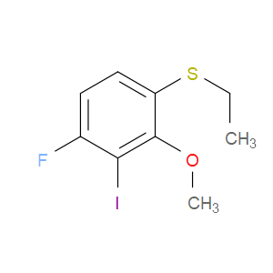 ethyl(4-fluoro-3-iodo-2-methoxyphenyl)sulfane