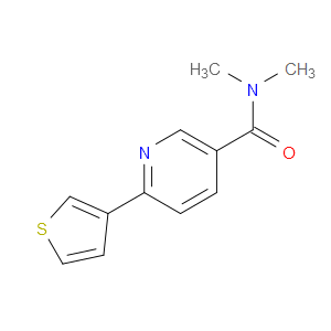 N,N-Dimethyl-6-(3-thienyl)-3-pyridinecarboxamide