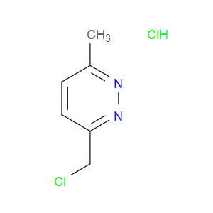 Pyridazine, 3-(chloromethyl)-6-methyl-, hydrochloride (1:1)