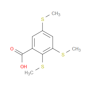 Benzoic acid, 2,3,5-tris(methylthio)-
