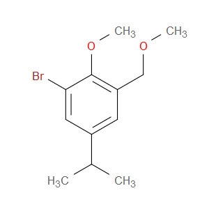 1-bromo-5-isopropyl-2-methoxy-3-(methoxymethyl)benzene