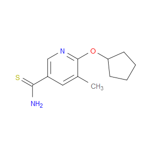 6-(Cyclopentyloxy)-5-methyl-3-pyridinecarbothioamide