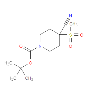 tert-butyl 4-cyano-4-(methylsulfonyl)piperidine-1-carboxylate