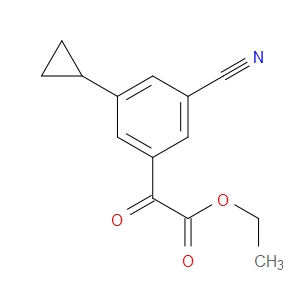 ethyl 2-(3-cyano-5-cyclopropylphenyl)-2-oxoacetate