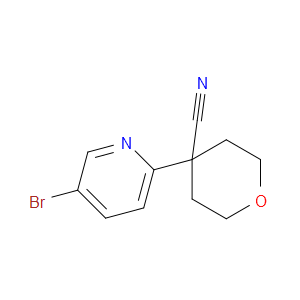 4-(5-bromopyridin-2-yl)tetrahydro-2H-pyran-4-carbonitrile