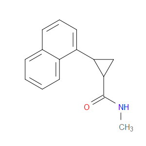 Cyclopropanecarboxamide, N-methyl-2-(1-naphthalenyl)-