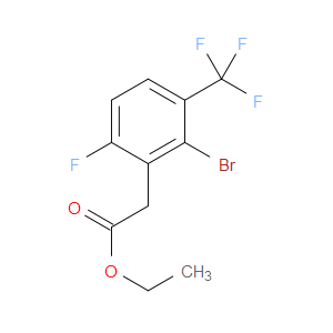 ethyl 2-(2-bromo-6-fluoro-3-(trifluoromethyl)phenyl)acetate