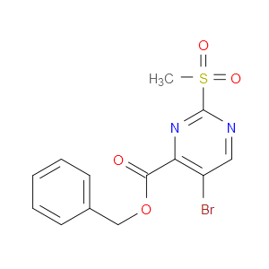 Phenylmethyl 5-bromo-2-(methylsulfonyl)-4-pyrimidinecarboxylate