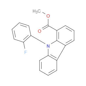methyl 9-(2-fluorophenyl)-9H-carbazole-1-carboxylate
