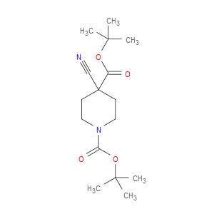 di-tert-butyl 4-cyanopiperidine-1,4-dicarboxylate