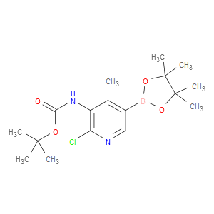 tert-butyl (2-chloro-4-methyl-5-(4,4,5,5-tetramethyl-1,3,2-dioxaborolan-2-yl)pyridin-3-yl)carbamate