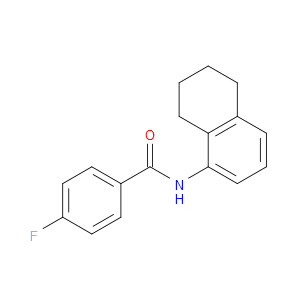 4-Fluoro-N-(5,6,7,8-tetrahydro-1-naphthalenyl)benzamide