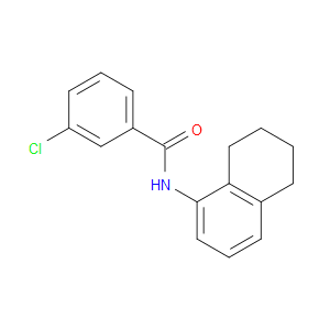 3-Chloro-N-(5,6,7,8-tetrahydro-1-naphthalenyl)benzamide
