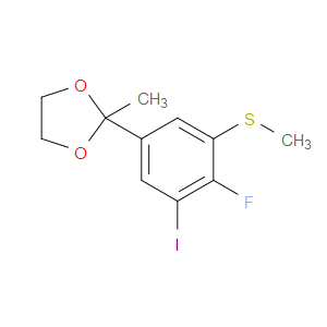 2-(4-fluoro-3-iodo-5-(methylthio)phenyl)-2-methyl-1,3-dioxolane