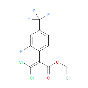 Ethyl α-(dichloromethylene)-2-fluoro-4-(trifluoromethyl)benzeneacetate