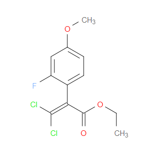 Ethyl α-(dichloromethylene)-2-fluoro-4-methoxybenzeneacetate