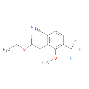 Ethyl 6-cyano-2-methoxy-3-(trifluoromethyl)benzeneacetate