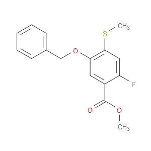 methyl 5-(benzyloxy)-2-fluoro-4-(methylthio)benzoate