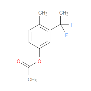 Phenol, 3-(1,1-difluoroethyl)-4-methyl-, 1-acetate