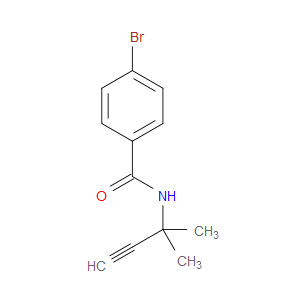 4-Bromo-N-(1,1-dimethyl-2-propyn-1-yl)benzamide