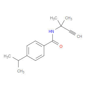 N-(1,1-Dimethyl-2-propyn-1-yl)-4-(1-methylethyl)benzamide