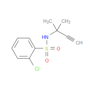 2-Chloro-N-(1,1-dimethyl-2-propyn-1-yl)benzenesulfonamide