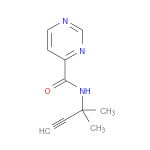 N-(1,1-Dimethyl-2-propyn-1-yl)-4-pyrimidinecarboxamide