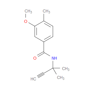 N-(1,1-Dimethyl-2-propyn-1-yl)-3-methoxy-4-methylbenzamide