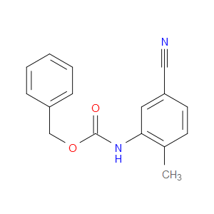 Phenylmethyl N-(5-cyano-2-methylphenyl)carbamate