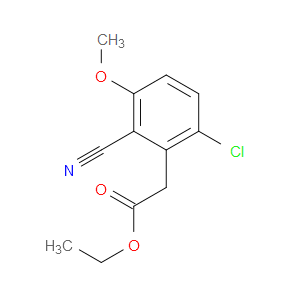 Ethyl 6-chloro-2-cyano-3-methoxybenzeneacetate
