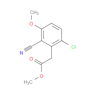 Methyl 6-chloro-2-cyano-3-methoxybenzeneacetate