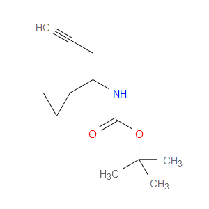 tert-butyl (1-cyclopropylbut-3-yn-1-yl)carbamate