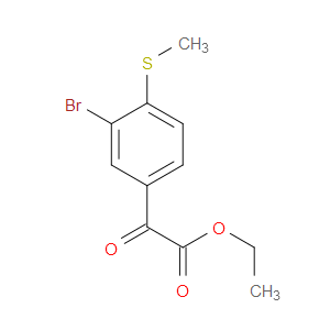 ethyl 2-(3-bromo-4-(methylthio)phenyl)-2-oxoacetate