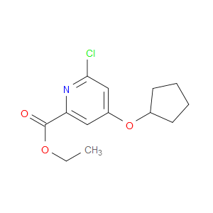 Ethyl 6-chloro-4-(cyclopentyloxy)-2-pyridinecarboxylate