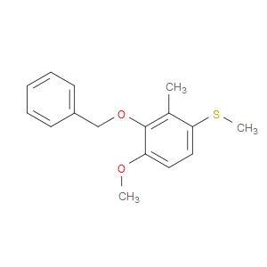 (3-(benzyloxy)-4-methoxy-2-methylphenyl)(methyl)sulfane